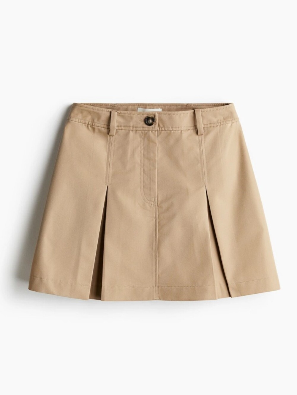 H&M Beige/Tan Cotton Blend Skirt